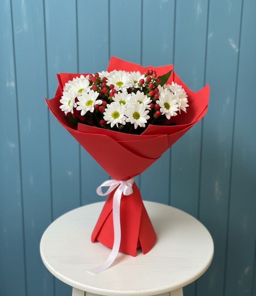 Букет цветов из: Хризантемы в Старые Атаги