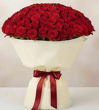 Букет 101 Красная роза Милано в Старые Атаги