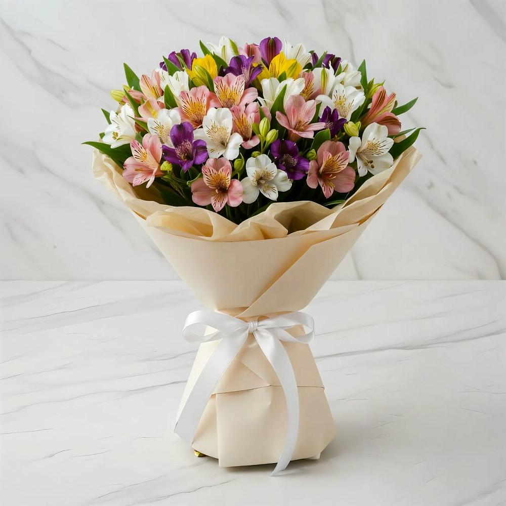 Букет цветов из: Альстромерии в Старые Атаги