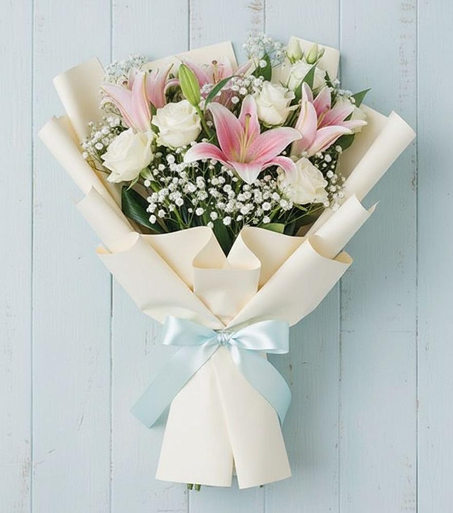 Букет цветов из: Лилии в Старые Атаги