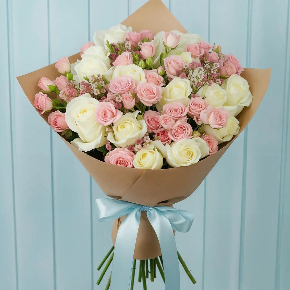 Букет цветов из: Розы в Старые Атаги