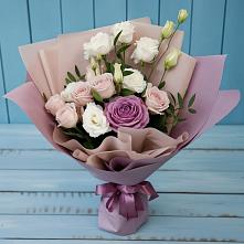 Букет цветов из:  Розы и Лизиантусы в Старые Атаги