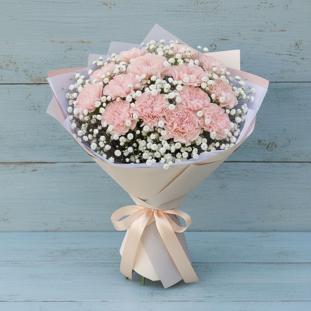 Букет цветов из: Гвоздики в Старые Атаги