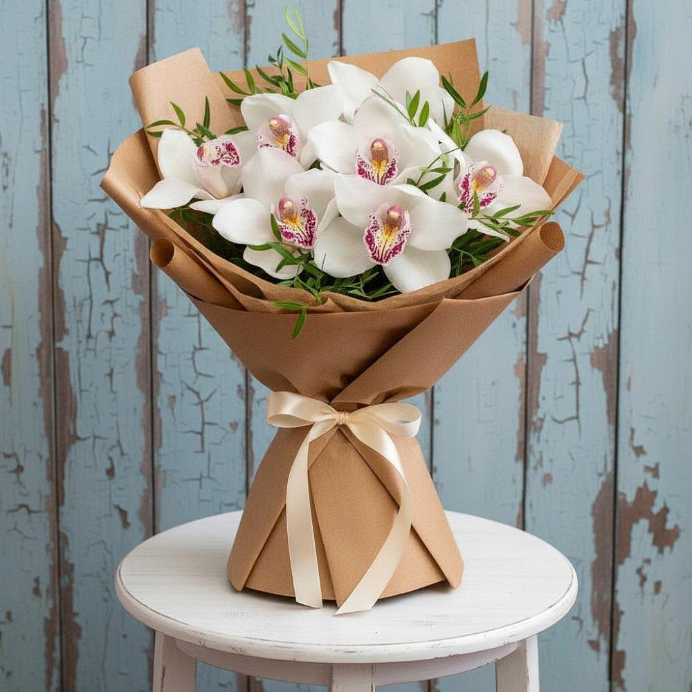 Букет цветов из: Орхидеи и Розы в Старые Атаги