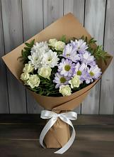 Букет цветов из:  Хризантемы и Розы в Старые Атаги