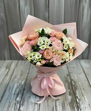 Букет цветов из:  Гвоздики, Розы и Хризантемы в Старые Атаги