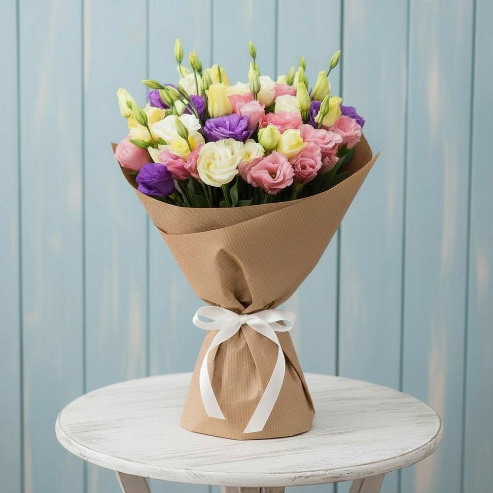 Букет цветов из: Лизиантусы в Старые Атаги