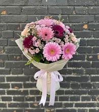 Букет цветов из:  Герберы и Хризантемы в Старые Атаги