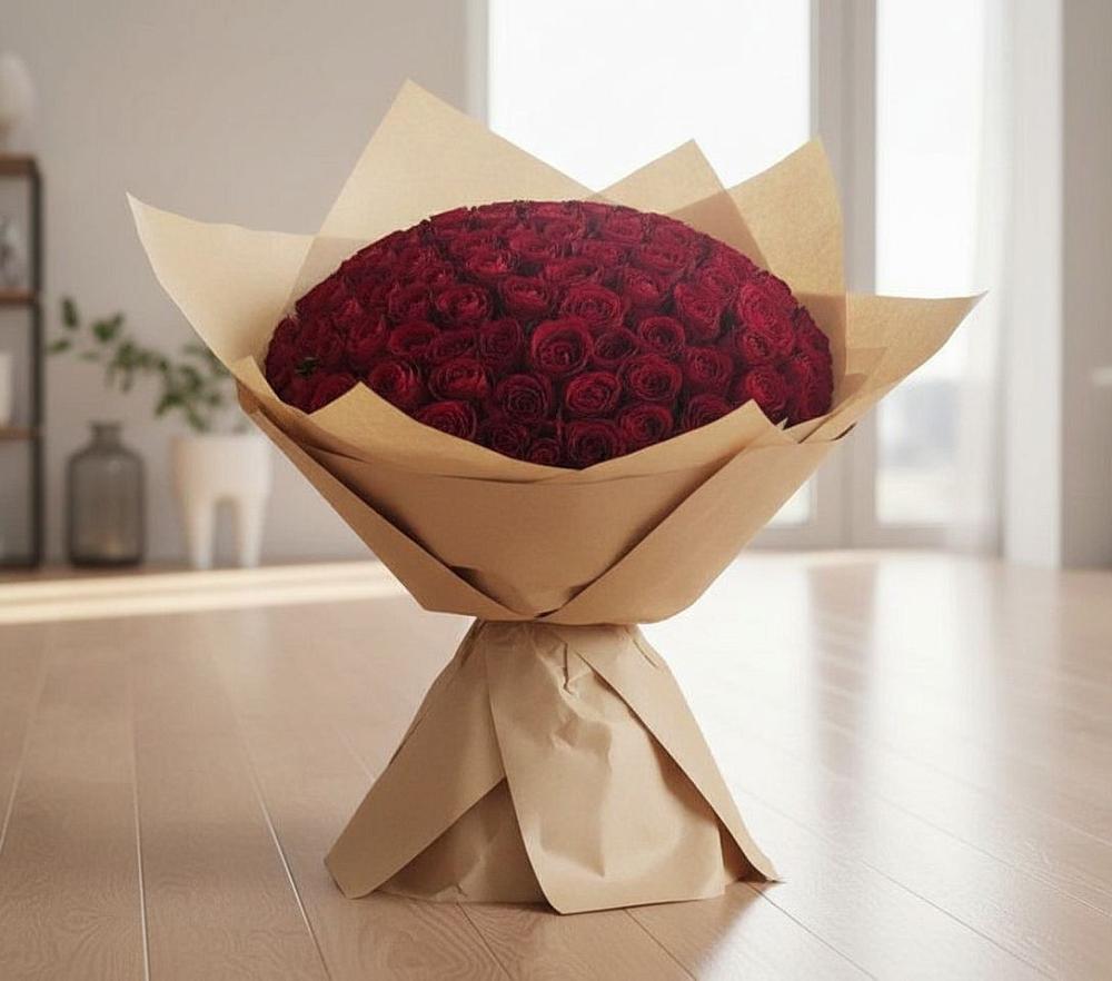 Букет 101 Красная роза в Старые Атаги