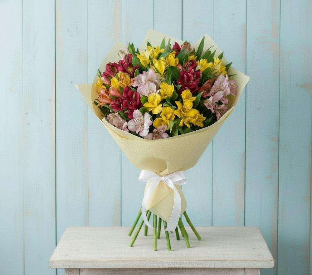 Букет цветов из: Альстромерии в Старые Атаги