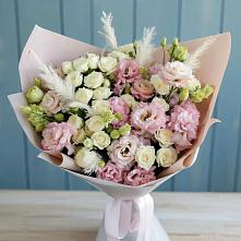 Букет цветов из:  Альстромерии и Розы в Старые Атаги